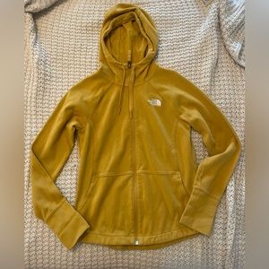 North face jacket with hood, women’s size medium